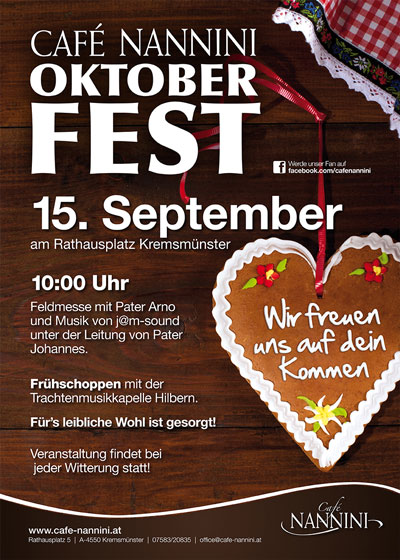 CafeNANNINI Oktoberfest13 Plakat small